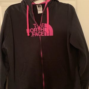 North Face zip up hoodie